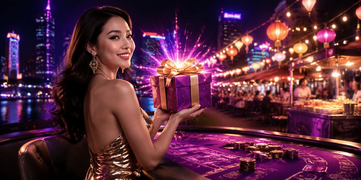 Người chơi tại TP. Hồ Chí Minh dùng điện thoại kiểm tra voucher và đặt cược baccarat giữa không khí chợ đêm